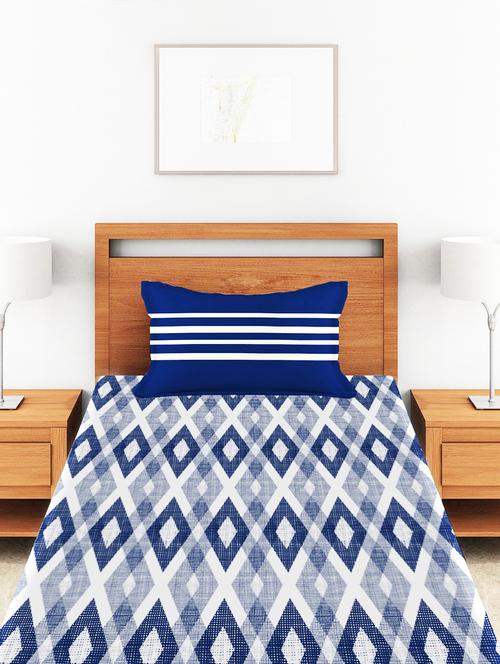 Easy Care Single Polycotton Bed Sheet Set with Single Pillow Cover - 14430607 - Very Small Image - 1