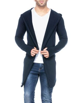 navy blue cotton shrug - 14430707 - Standard Image - 1