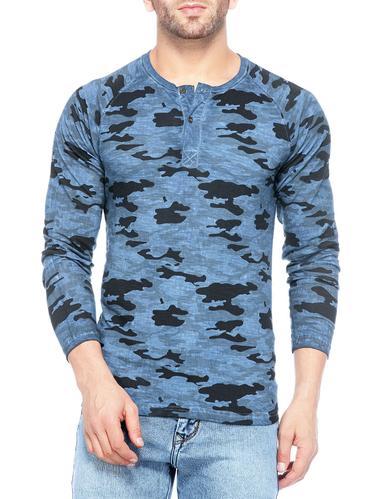 blue cotton t-shirt - 14430715 - Very Small Image - 1