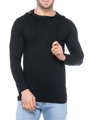 black cotton t-shirt - 14430719 - Standard Image - 1