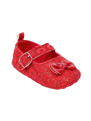 red fabric flat ballerinas - 14430801 - Very Small Image - 1