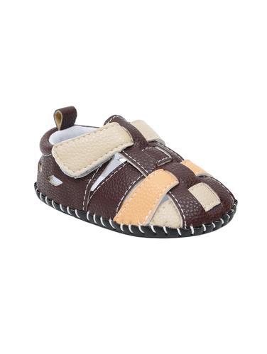brown leatherette sandal - 14430816 - Very Small Image - 1