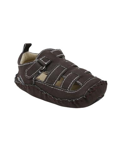 brown leatherette sandal - 14430820 - Very Small Image - 1