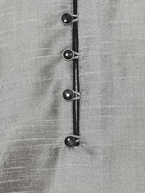 grey silk blend kurta payjama set - 14431422 - Standard Image - 5