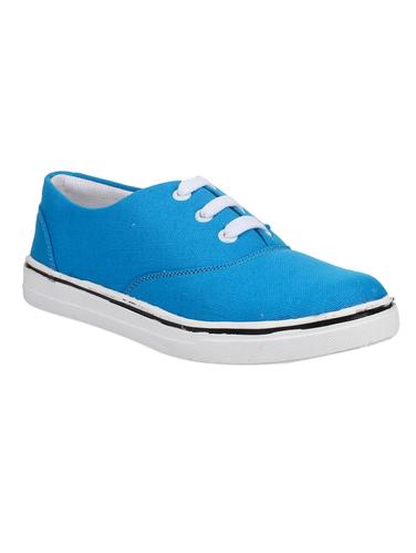 blue fabric laceup sneakers - 14432175 - Very Small Image - 1