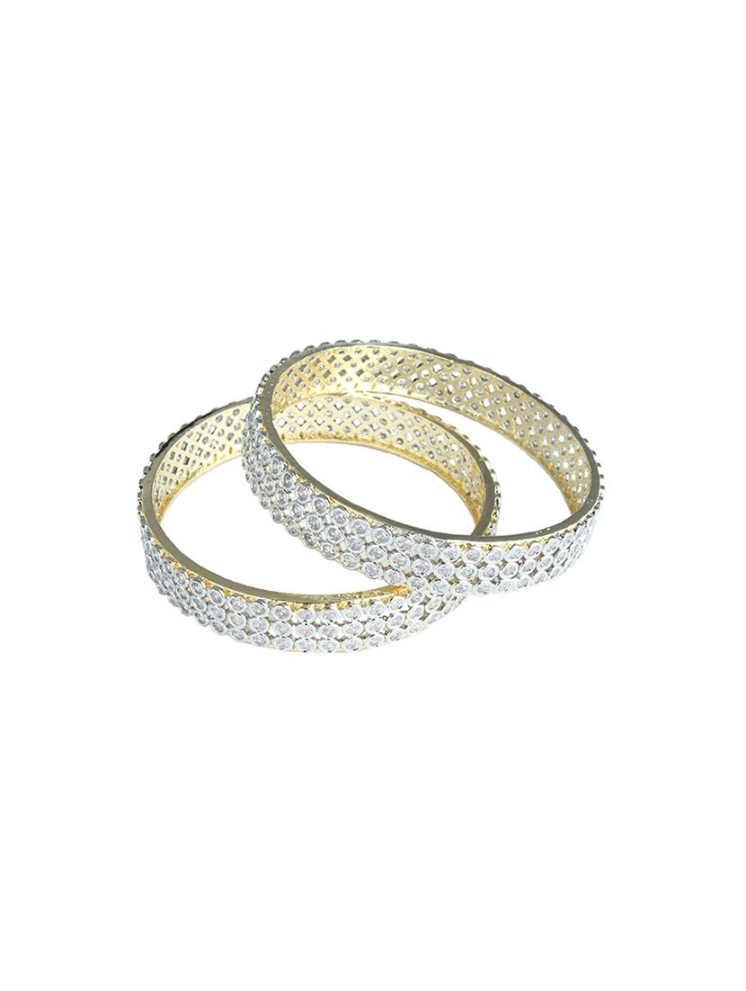 white brass bangle - 14432197 - Zoom Image - 1