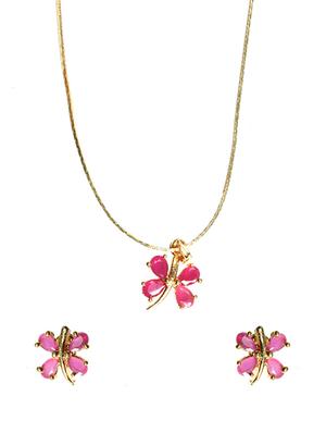 pink brass pendant - 14432260 - Standard Image - 1