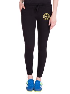black cotton track pants - 14432410 - Standard Image - 1