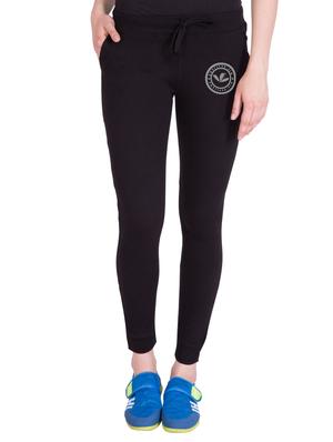 black cotton track pants - 14432412 - Standard Image - 1