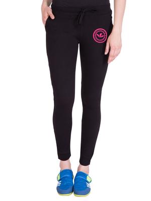 black cotton track pants - 14432413 - Standard Image - 1