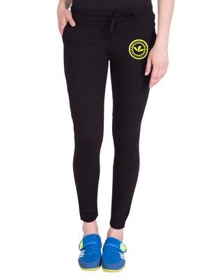 black cotton track pants - 14432417 - Standard Image - 1