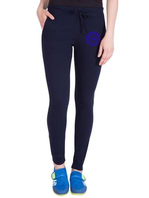 navy blue cotton track pants - 14432438 - Standard Image - 1