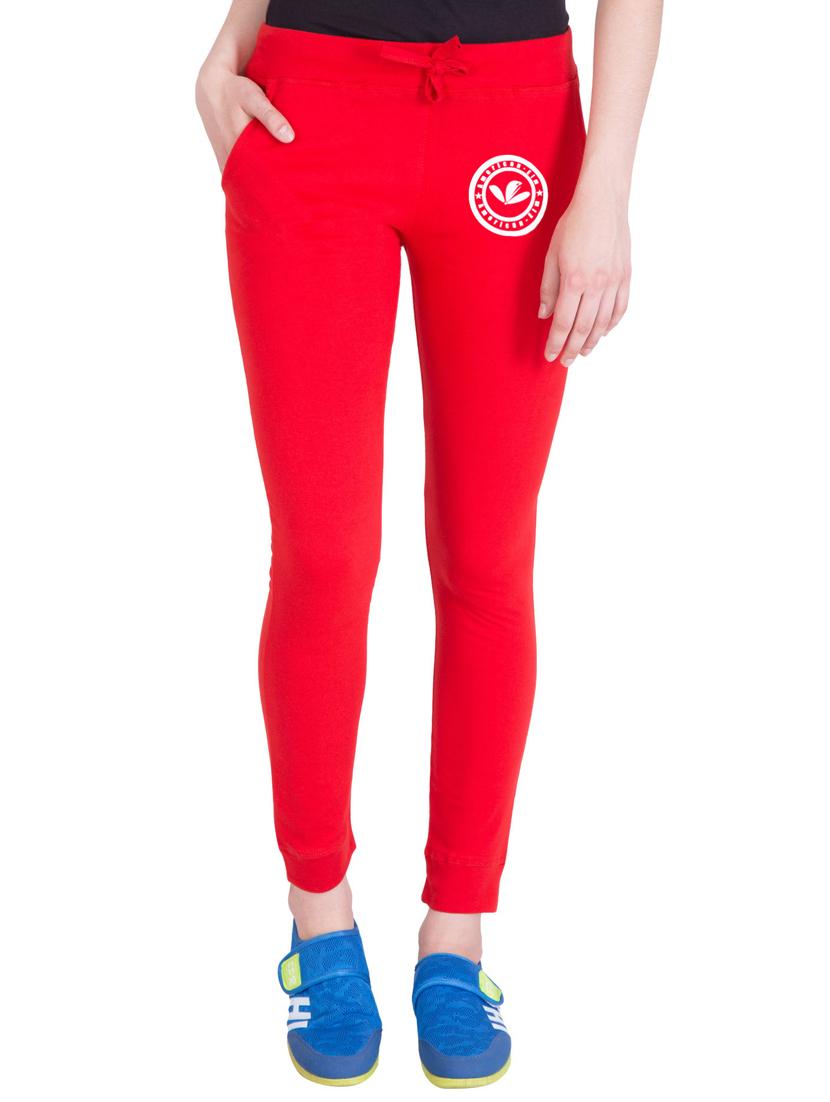red cotton track pants - 14432450 - Zoom Image - 1