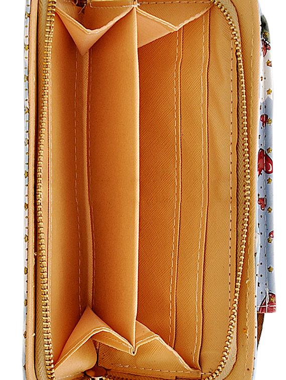 blue leatherette clutch - 14432455 - Zoom Image - 3
