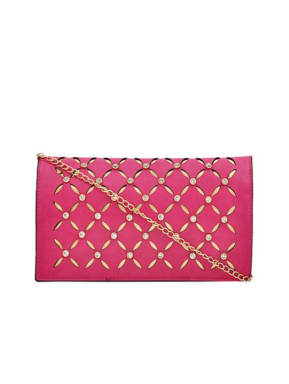 pink leatherette sling bag - 14432461 - Zoom Image - 1