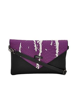 purple leatherette sling bag - 14432467 - Standard Image - 1
