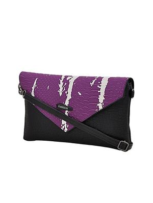 purple leatherette sling bag - 14432467 - Standard Image - 4