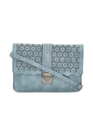 blue leatherette sling bag - 14432473 - Standard Image - 1