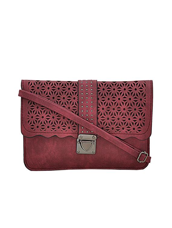 purple leatherette sling bag - 14432474 - Zoom Image - 1