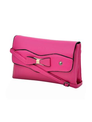 pink leatherette sling bag - 14432481 - Standard Image - 4