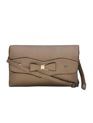 beige leatherette sling bag - 14432482 - Standard Image - 1