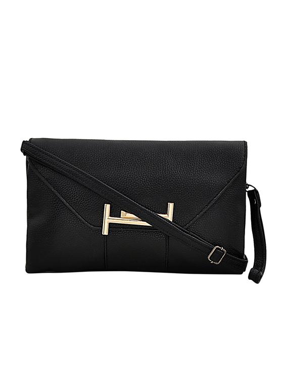 black leatherette sling bag - 14432488 - Zoom Image - 1