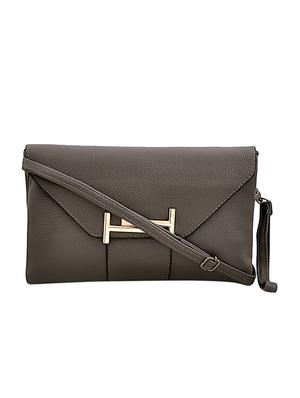 grey leatherette sling bag - 14432490 - Standard Image - 1