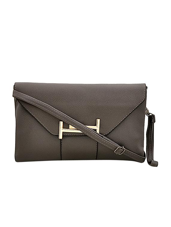 grey leatherette sling bag - 14432490 - Zoom Image - 1