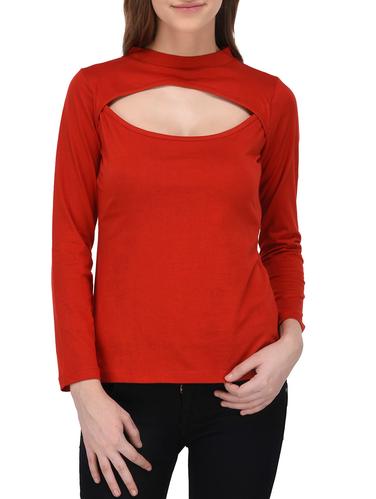 red jersey casual top - 14432503 - Very Small Image - 1