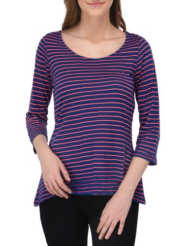 blue jersey casual tee - 14432514 - Very Small Image - 1