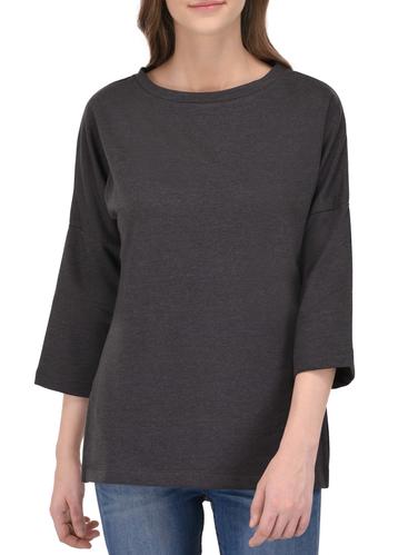 grey fleece casual sweatshirt - 14432523 - Very Small Image - 1