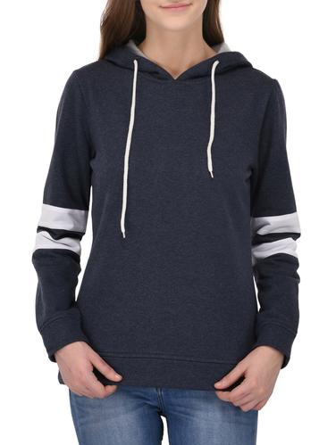blue fleece casual sweatshirt - 14432524 - Very Small Image - 1