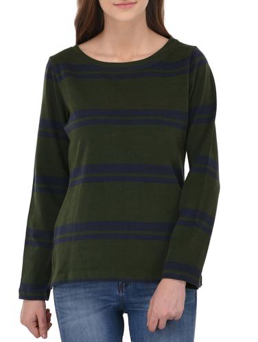 green cotton casual sweatshirt - 14432527 - Very Small Image - 1