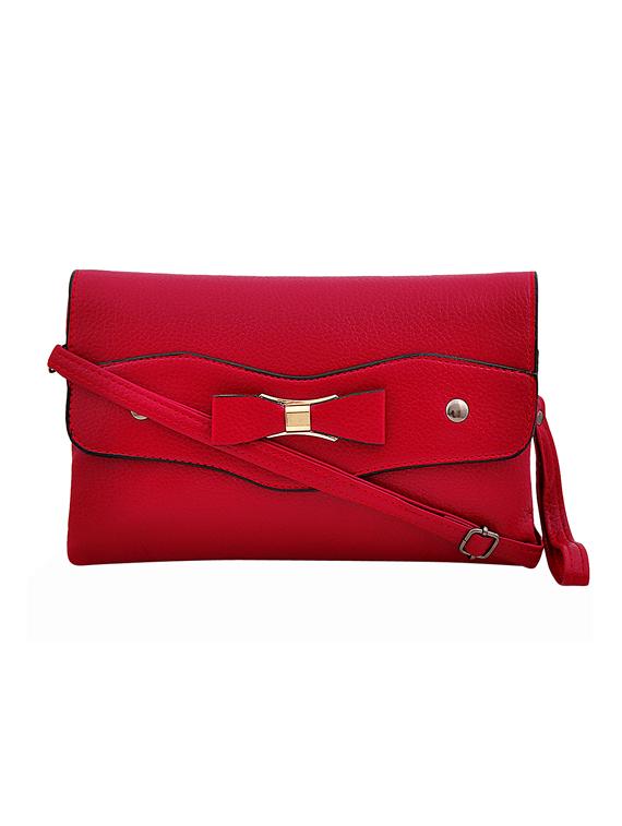 maroon leatherette sling bag - 14432620 - Zoom Image - 1