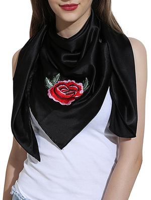 black satin scarf - 14432711 - Standard Image - 1