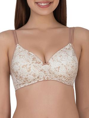 brown polyamide tshirt bra - 14432798 - Standard Image - 1