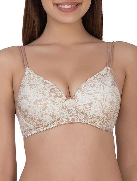 brown polyamide tshirt bra - 14432798 - Zoom Image - 1