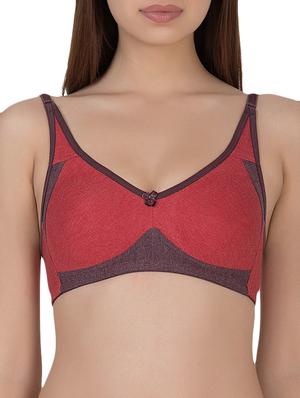 red cotton tshirt bra - 14432805 - Standard Image - 1