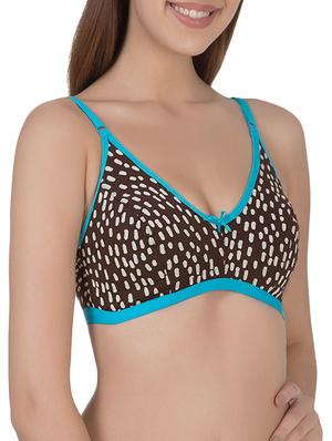 brown cotton bra - 14432814 - Standard Image - 2