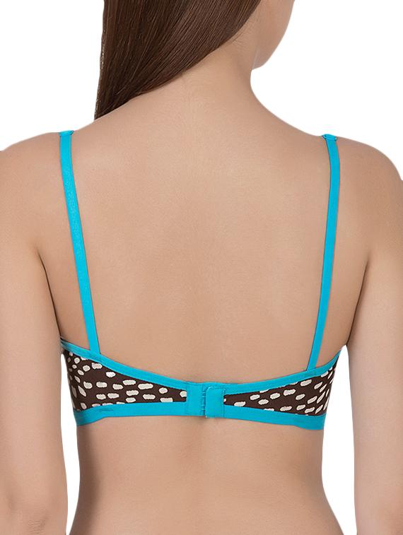 brown cotton bra - 14432814 - Zoom Image - 3