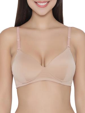 beige polyamide bra - 14432820 - Standard Image - 1
