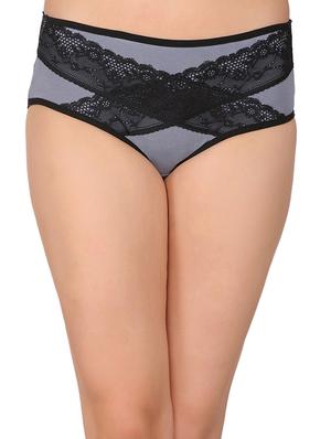 grey cotton hipster panty - 14432831 - Standard Image - 1
