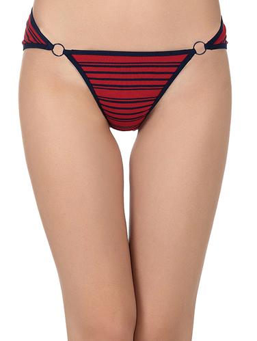 red cotton bikini panty - 14432847 - Very Small Image - 1