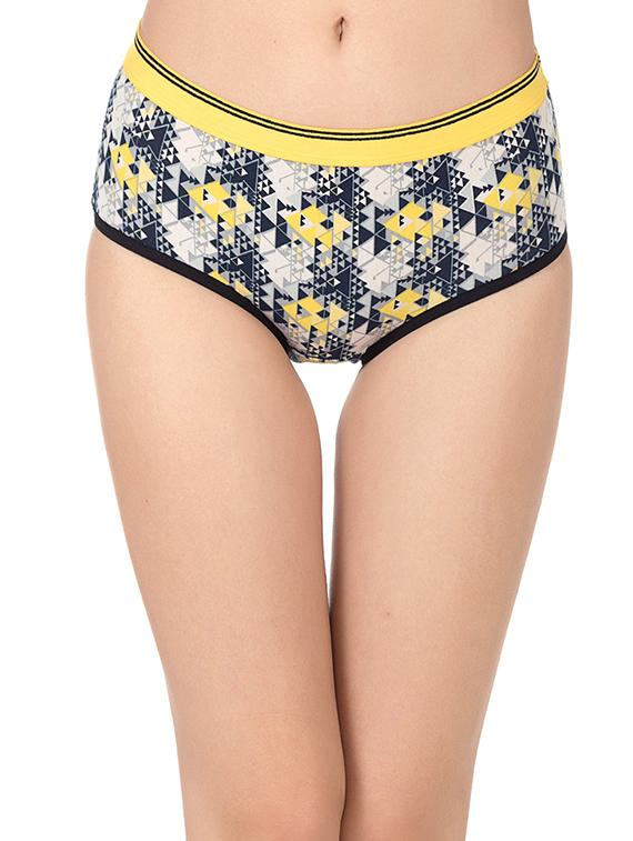 yellow cotton hipster panty - 14432849 - Zoom Image - 1