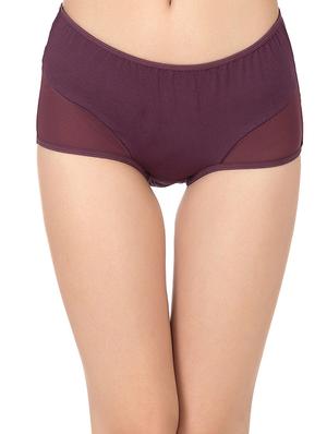 purple cotton hipster panty - 14432851 - Standard Image - 1
