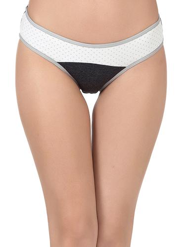 grey cotton bikini panty - 14432880 - Very Small Image - 1