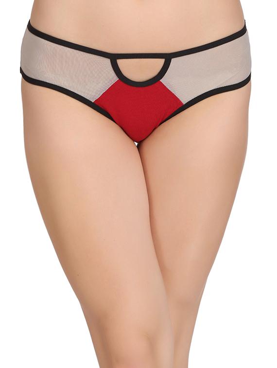 red cotton bikini panty - 14432917 - Zoom Image - 1