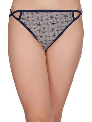 grey cotton bikini panty - 14432920 - Standard Image - 1