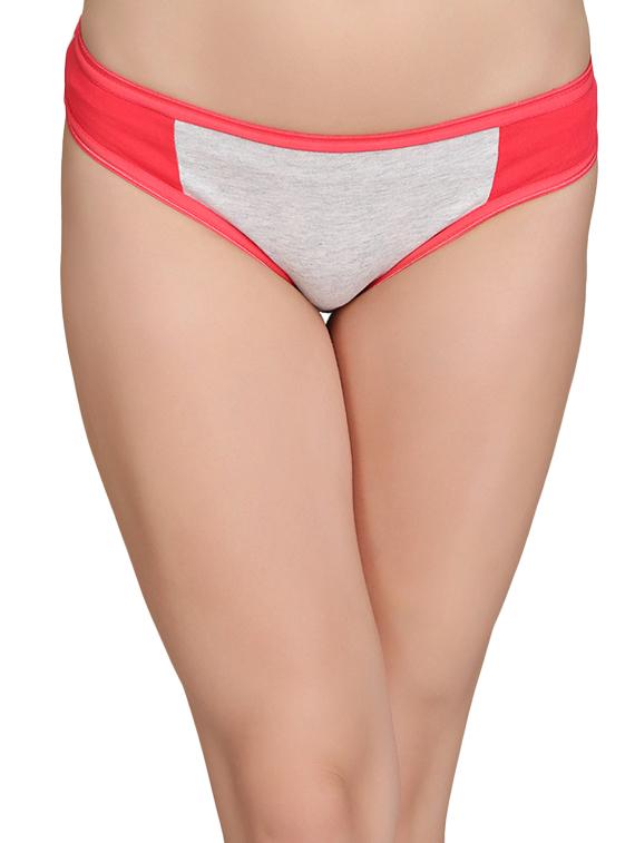 grey cotton bikini panty - 14432924 - Zoom Image - 1