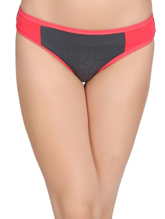 grey cotton bikini panty - 14432925 - Zoom Image - 1